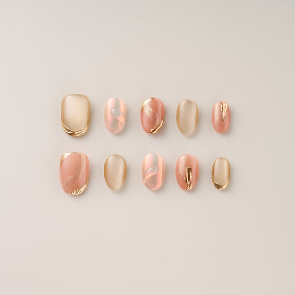 Sunset Glow Luxe – Short, Oval