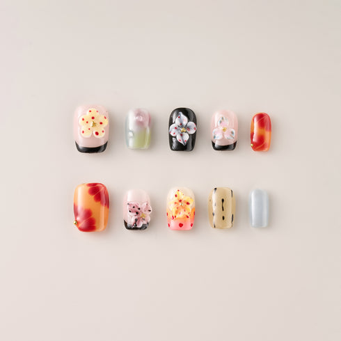 Summer Blooms - Short, Square, Floral