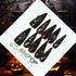 Midnight Crimson-Halloween, Long,Stiletto, Black, Red