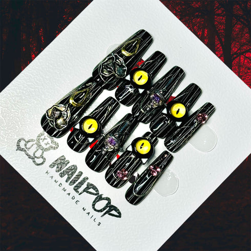 Ghoul's Gaze - Halloween, Long, Ballerina, Ballerina, Black, Spooky