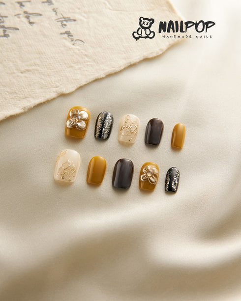 Gilded Bloom - Short Square