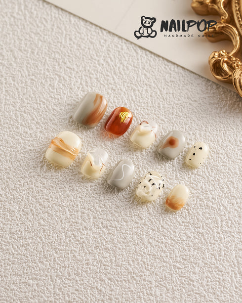 Autumn Marble - Short Square