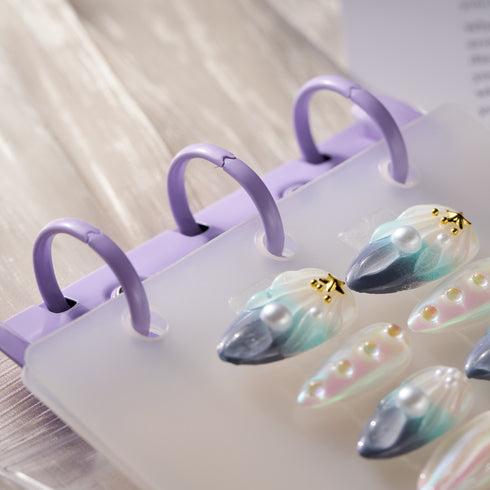 Mini Travel Nail Storage Binder – Portable Press-On Nail Organizer (4.5 x 4.5 inch / 11.4 x 11.4 cm)