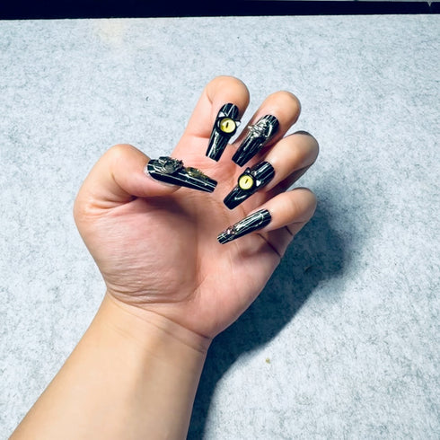 Ghoul's Gaze - Halloween, Long, Ballerina, Ballerina, Black, Spooky