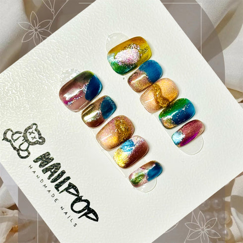 Iridescent Galaxy - Daily, Short, Square, Multicolour