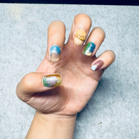 Iridescent Galaxy - Daily, Short, Square, Multicolour