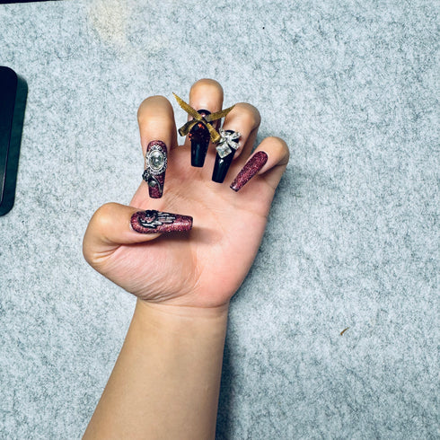 Violet Veil-Halloween, Long, Black, Purple, Ballerina