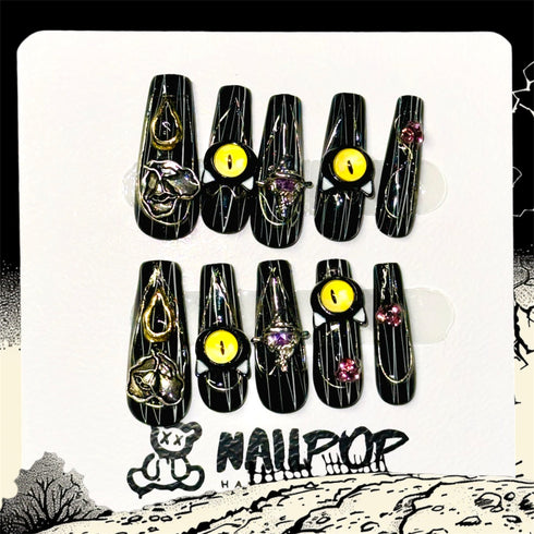 Ghoul's Gaze - Halloween, Long, Ballerina, Ballerina, Black, Spooky