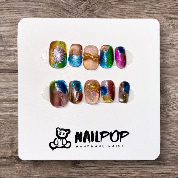 Iridescent Galaxy - Daily, Short, Square, Multicolour