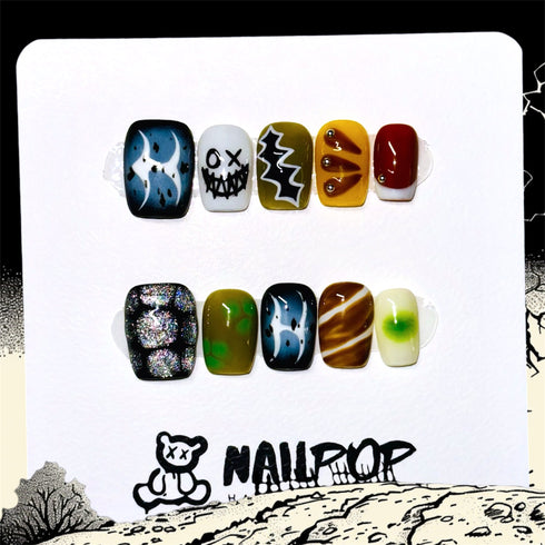 Nightmare Mischief: Halloween Vibes - Halloween, Short, Square, Spooky