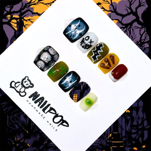 Nightmare Mischief: Halloween Vibes - Halloween, Short, Square, Spooky