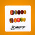 Harvest Hues: Autumn Radiance - Fall, Short, Round, Multicolor, Chrome