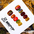 Harvest Hues: Autumn Radiance - Fall, Short, Round, Multicolor, Chrome