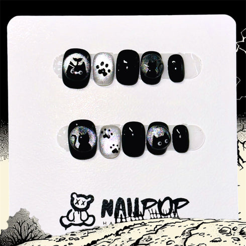 Spooky Cat Shadows - Halloween, Short, Round, Cat, Cute