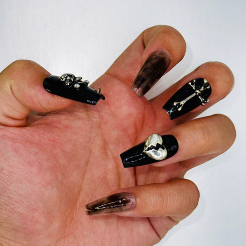 Phantom Veil - Halloween, Medium, Ballerina, Black