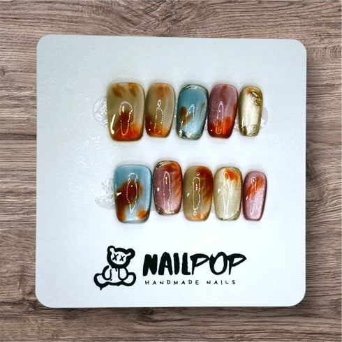 Autumn Breeze - Fall, Medium, Square, Multicolor