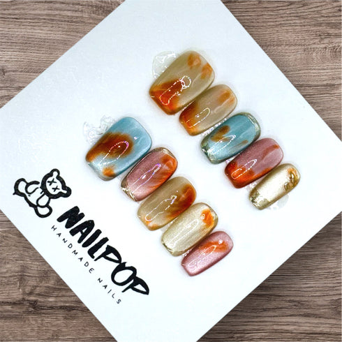 Autumn Breeze - Fall, Medium, Square, Multicolor