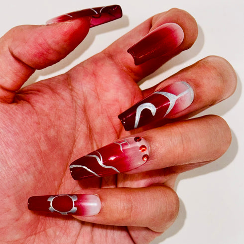 Surgeon's Surge - Long, Ballerina, Red, One Piece