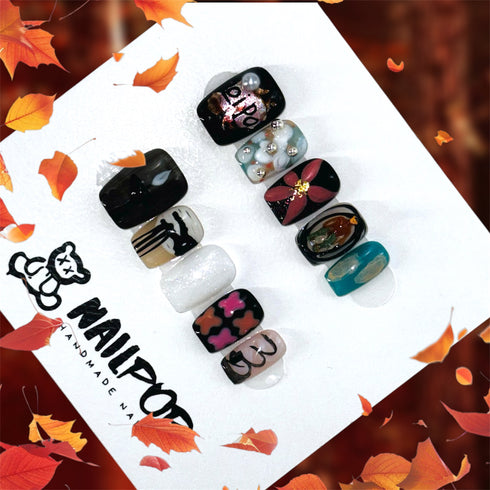 Eclectic Elegance - Short, Square, Fall