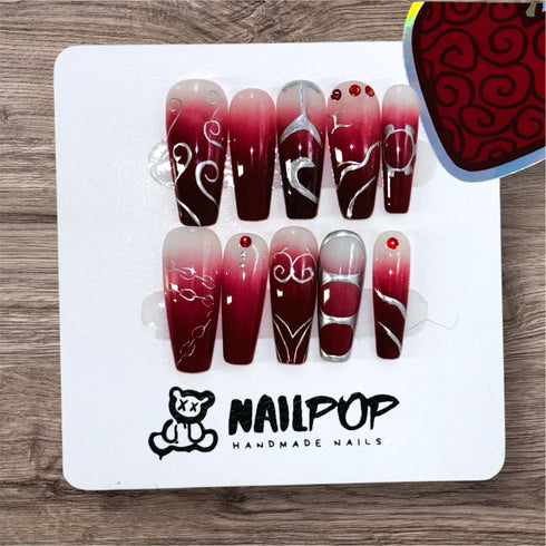 Surgeon's Surge - Long, Ballerina, Red, One Piece