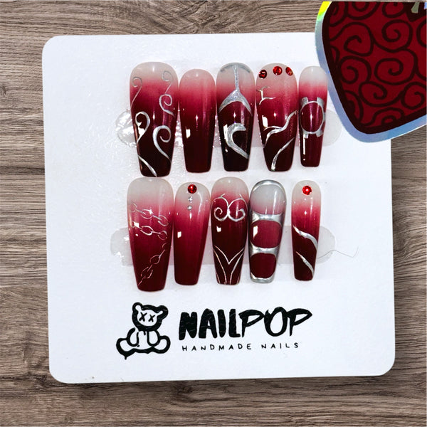 Surgeon's Surge - Long, Ballerina, Red, One Piece