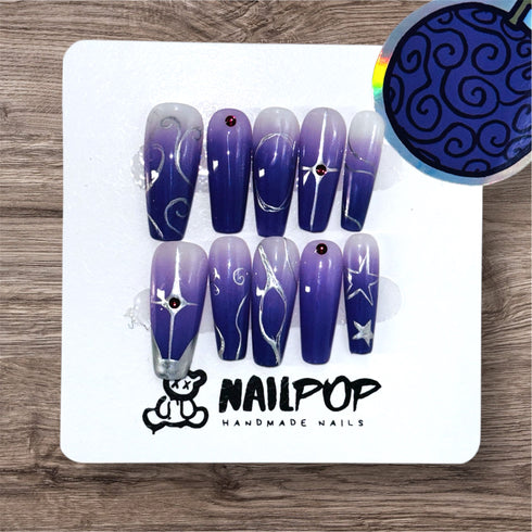 Gum-Gum Galaxy - Long, Ballerina, Purple, One Piece