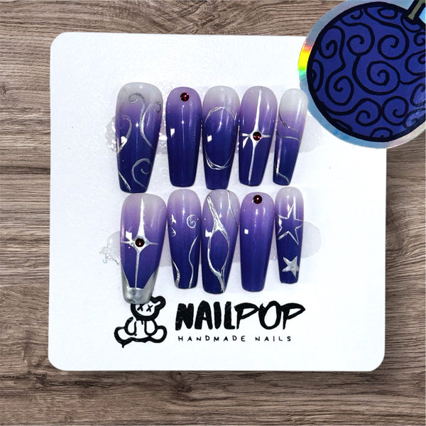 Gum-Gum Galaxy - Long, Ballerina, Purple, One Piece