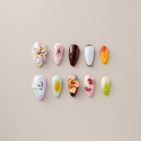 Ocean Bloom Fantasy - Long Almond