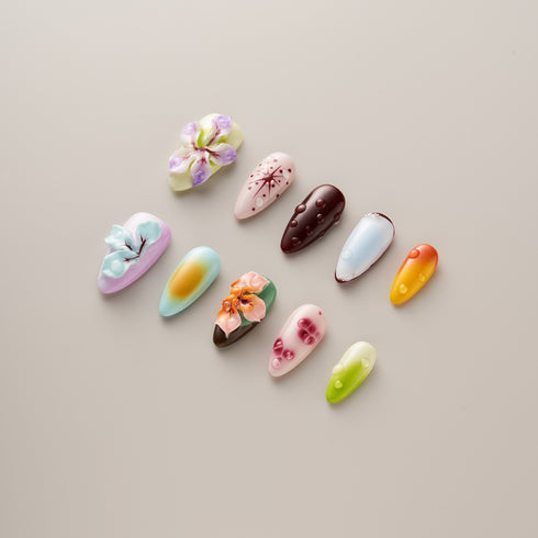 Ocean Bloom Fantasy - Long Almond