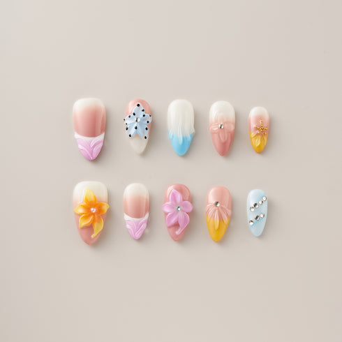 Sugar Petal Breeze - Long Almond