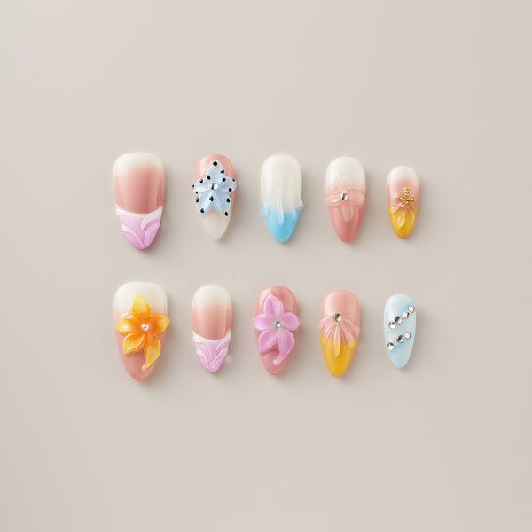 Sugar Petal Breeze - Long Almond