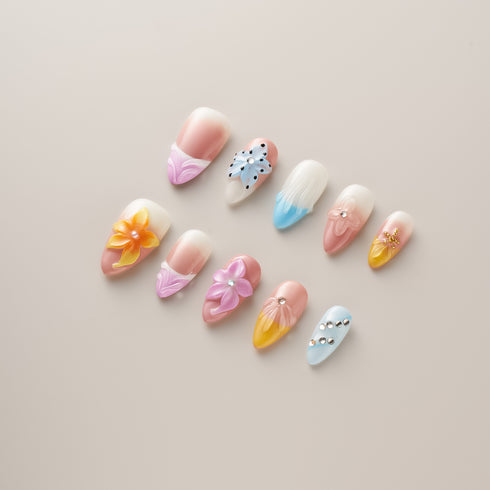 Sugar Petal Breeze - Long Almond