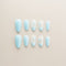 Baby Blue Daisy Dream - Long, Almond
