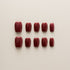 Burgundy Wine Glossy Classic - Short, Square