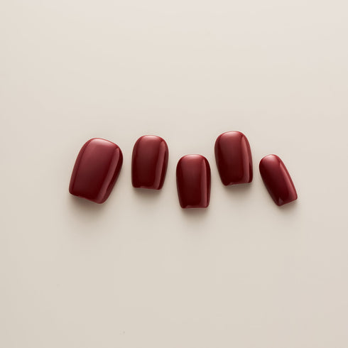 Burgundy Wine Glossy Classic - Short, Square