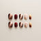 Chocolate Marble Burgundy Gold - Short, Square