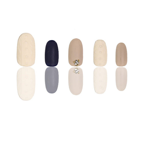 Grandma's Knit Couture - Hand Painted Press On Nails Glue On, False Gel Press-on, 3D Acrylic Nail Cute Gift for Her, Custom Mid Ballerina