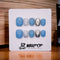 Azure Aurora - Hand Painted Press On Nails Glue On, False Gel Press-on, 3D Acrylic Nail Cute Gift for Her, Short Round