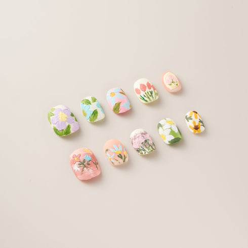 Impressionist Garden Bloom - Short, Round