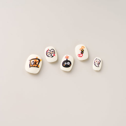 Kawaii Halloween Tricks - Short, Round