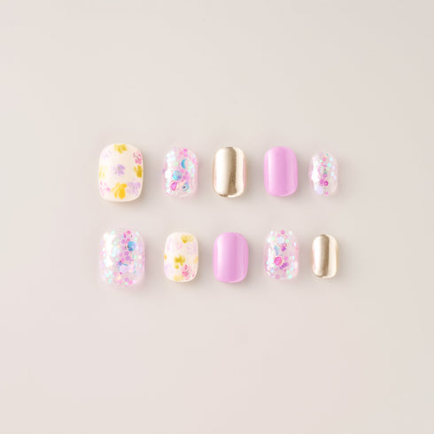 Lilac Confetti Garden - Short, Round