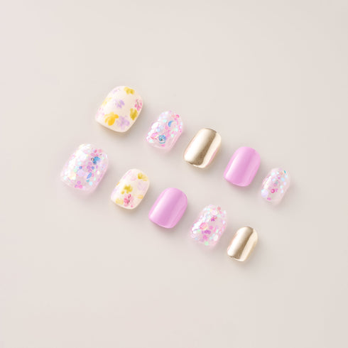 Lilac Confetti Garden - Short, Round