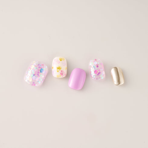 Lilac Confetti Garden - Short, Round