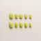Lime Chartreuse Glossy Pop - Short, Square