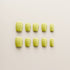 Lime Chartreuse Glossy Pop - Short, Square