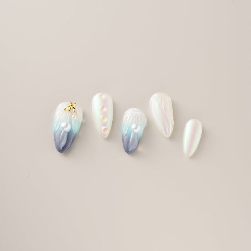 Mermaid Pearl Shell Dream - Long, Almond