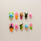 Neon Butterfly Pop Art - Long, Almond