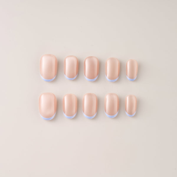 Periwinkle French Kiss - Short, Round