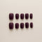 Plum Velvet Glossy Classic - Short, Square