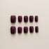 Plum Velvet Glossy Classic - Short, Square